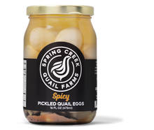 Load image into Gallery viewer, Spicy Pickled Quail Eggs 16 oz