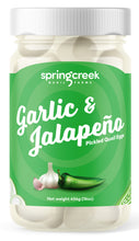 Load image into Gallery viewer, Garlic &amp; Jalapeno - Pickled Quail Eggs
